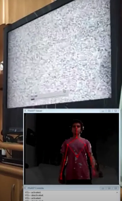 Controlling a TV with gestures